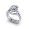 claire - engagement ring with platinum metal and cushion shape diamond claire - engagement ring with platinum metal and cushion shape diamond