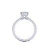 lisa - engagement ring with platinum metal and round shape diamond