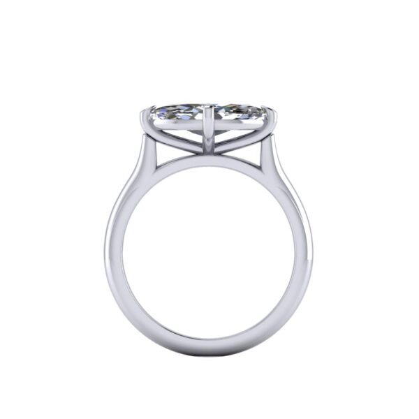 kyra - engagement ring with platinum metal and marquise shape diamond