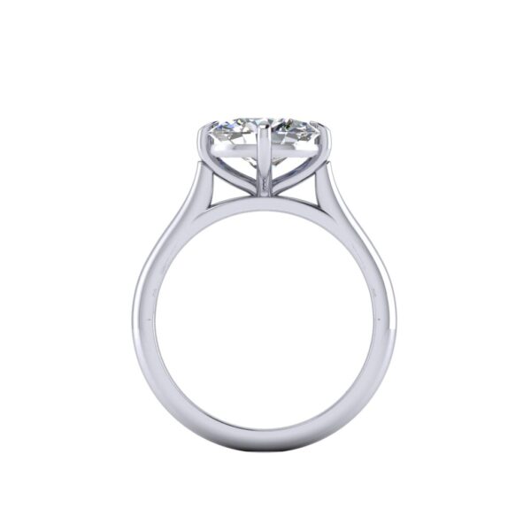 kiara - engagement ring with platinum metal and oval shape diamond kiara - engagement ring with platinum metal and oval shape diamond