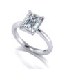 matilda - engagement ring with platinum metal and emerald shape diamond matilda - engagement ring with platinum metal and emerald shape diamond