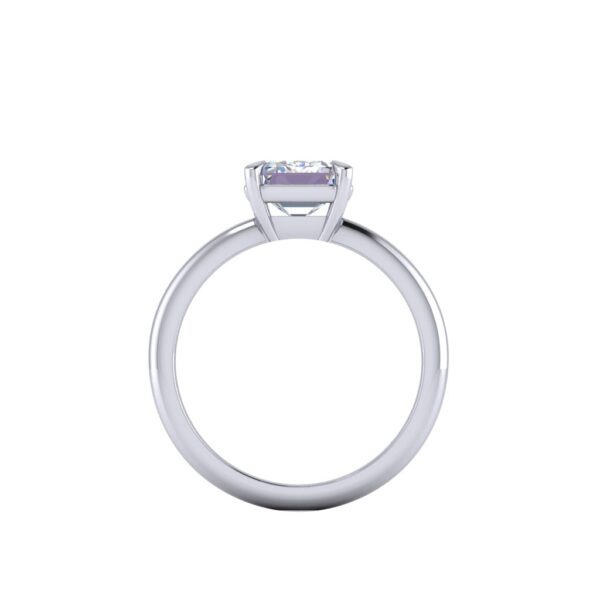 matilda - engagement ring with platinum metal and emerald shape diamond matilda - engagement ring with platinum metal and emerald shape diamond