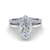 inka - engagement ring with platinum metal and marquise shape diamond inka - engagement ring with platinum metal and marquise shape diamond