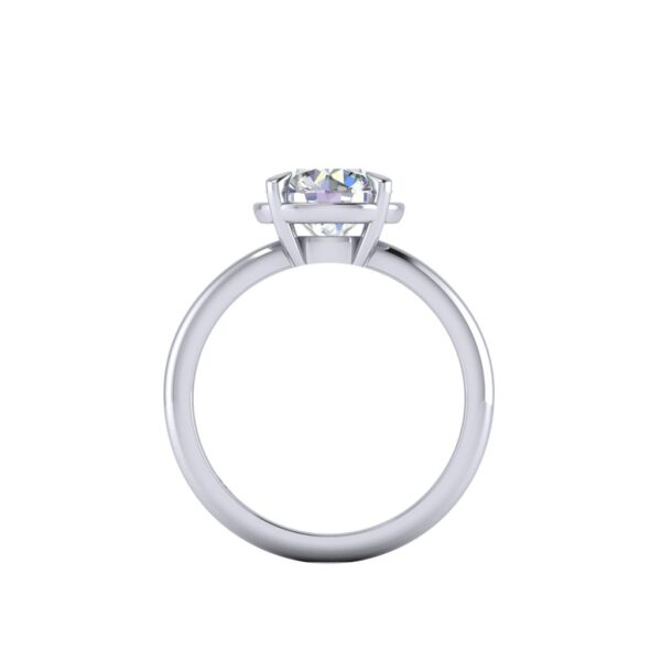 annie - engagement ring with platinum metal and round shape diamond annie - engagement ring with platinum metal and round shape diamond