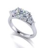 kylie - engagement ring with platinum metal and cushion shape diamond kylie - engagement ring with platinum metal and cushion shape diamond