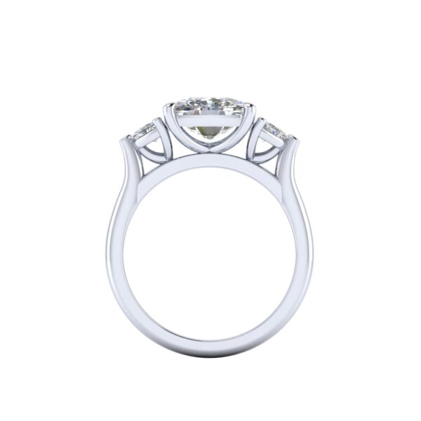kylie - engagement ring with platinum metal and cushion shape diamond kylie - engagement ring with platinum metal and cushion shape diamond