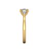 kylie - engagement ring with 14k yellow gold metal and cushion shape diamond