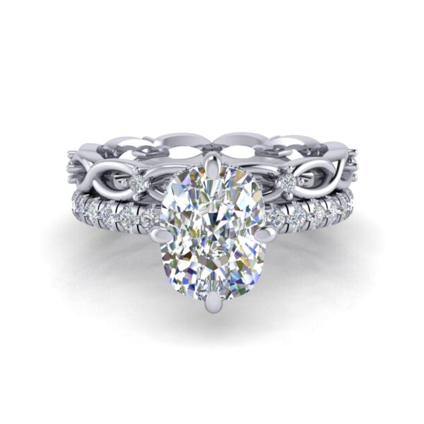 karlee - engagement ring with platinum metal and cushion shape diamond