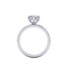 bonnie - engagement ring with platinum metal and radiant shape diamond