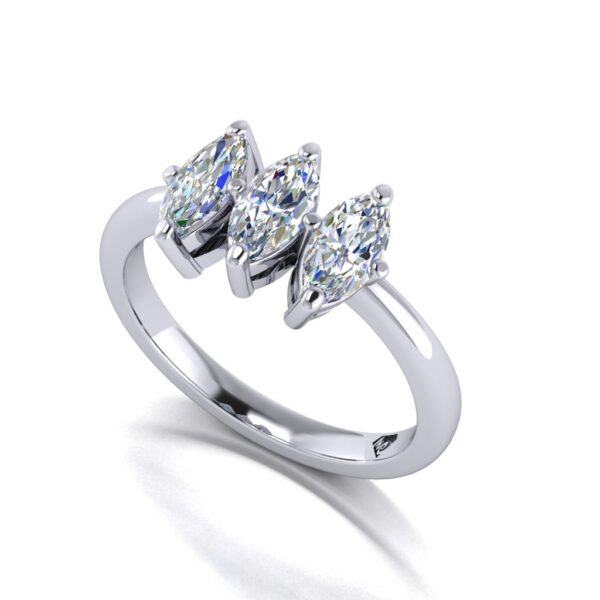 aaliyah - engagement ring with platinum metal and marquise shape diamond aaliyah - engagement ring with platinum metal and marquise shape diamond