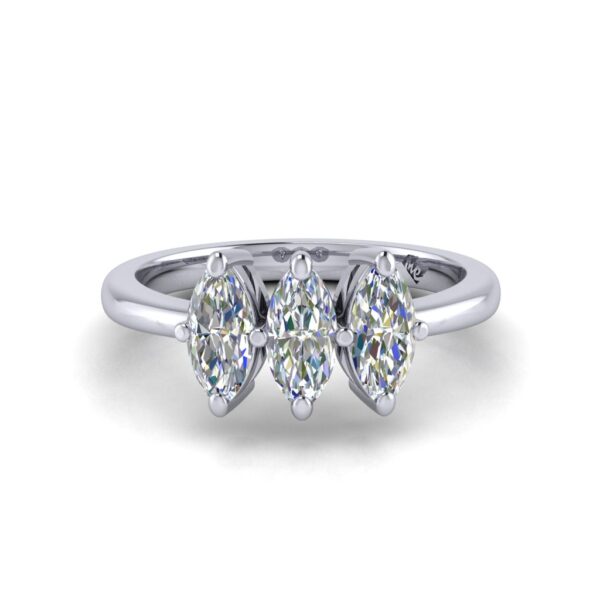 aaliyah - engagement ring with platinum metal and marquise shape diamond aaliyah - engagement ring with platinum metal and marquise shape diamond