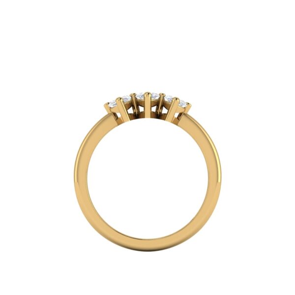 aaliyah - engagement ring with 14k yellow gold metal and marquise shape diamond