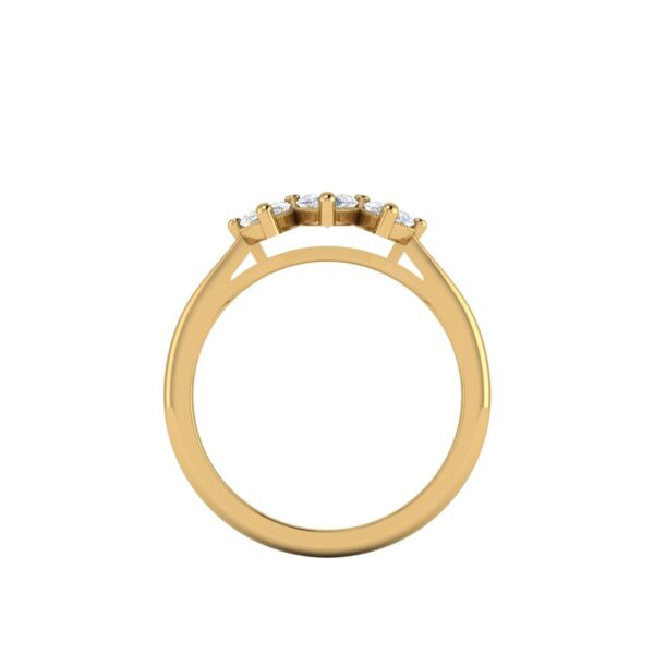 kristine - engagement ring with 14k yellow gold metal and marquise shape diamond