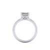 eliza - engagement ring with platinum metal and emerald shape diamond