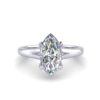 jade - engagement ring with platinum metal and marquise shape diamond