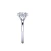 sienna - engagement ring with platinum metal and oval shape diamond