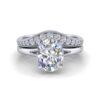 sienna - engagement ring with platinum metal and oval shape diamond
