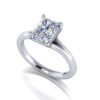 tegan - engagement ring with platinum metal and radiant shape diamond