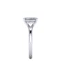 tegan - engagement ring with platinum metal and radiant shape diamond