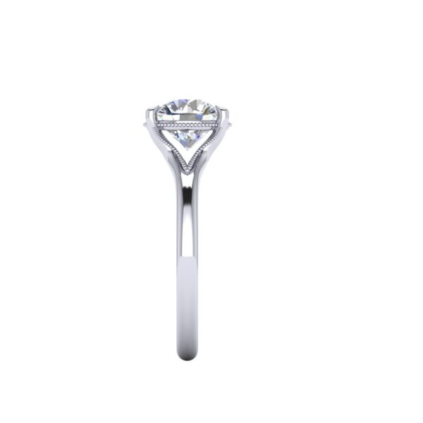 paige - engagement ring with platinum metal and round shape diamond paige - engagement ring with platinum metal and round shape diamond