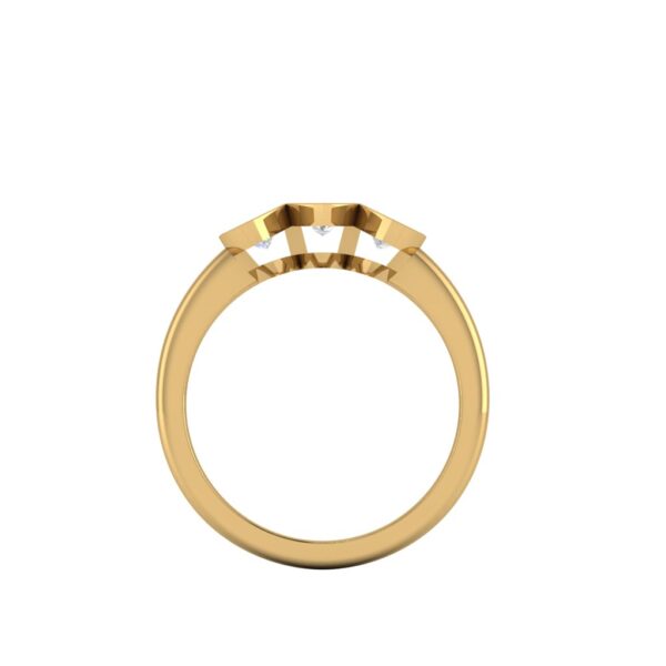 kalani - engagement ring with 14k yellow gold metal and marquise shape diamond
