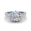 kim - engagement ring with platinum metal and marquise shape diamond