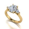 jada - engagement ring with 14k yellow gold metal and cushion shape diamond