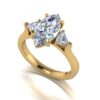 tia - engagement ring with 14k yellow gold metal and marquise shape diamond tia - engagement ring with 14k yellow gold metal and marquise shape diamond