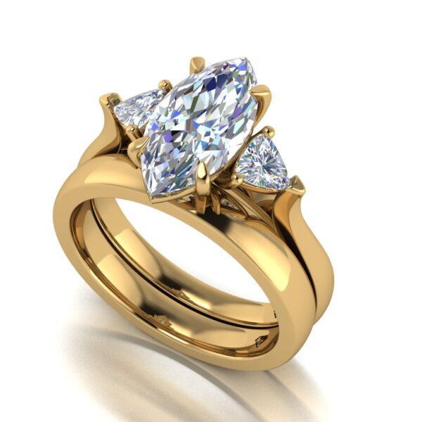 tia - engagement ring with 14k yellow gold metal and marquise shape diamond tia - engagement ring with 14k yellow gold metal and marquise shape diamond