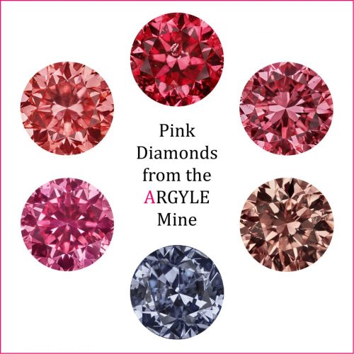Pink Diamonds from Argyle Mine in Australia